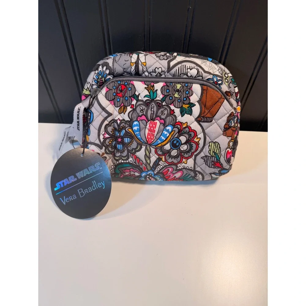 Vera Bradley Star Wars Far Far Away Quilted Cotton Cosmetic Pouch Bag New
